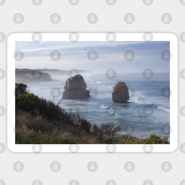 Gog and Magog from the 12 Apostles, Port Campbell National Park, Victoria, Australia. Sticker by VickiWalsh